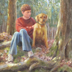 Bond between a boy and his dog